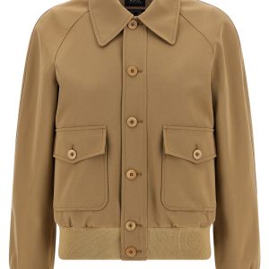 Cotton and wool jacket