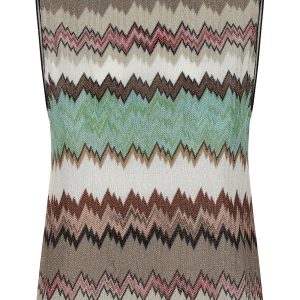 Zigzag lamé top