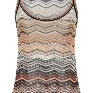 Tank top chevron lamé