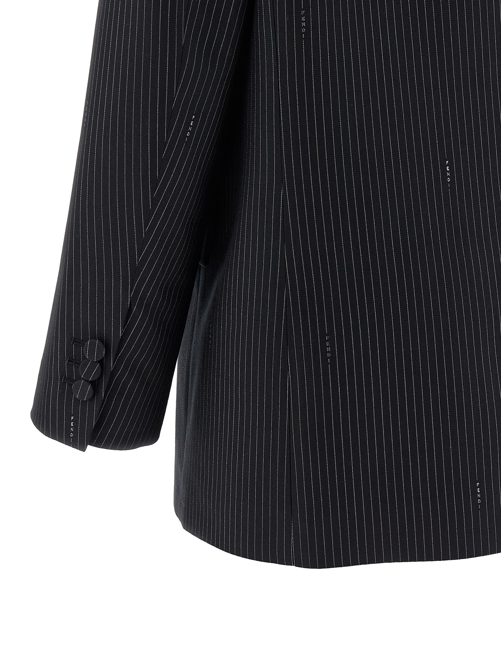 Pinstripe wool blazer - immagine 4