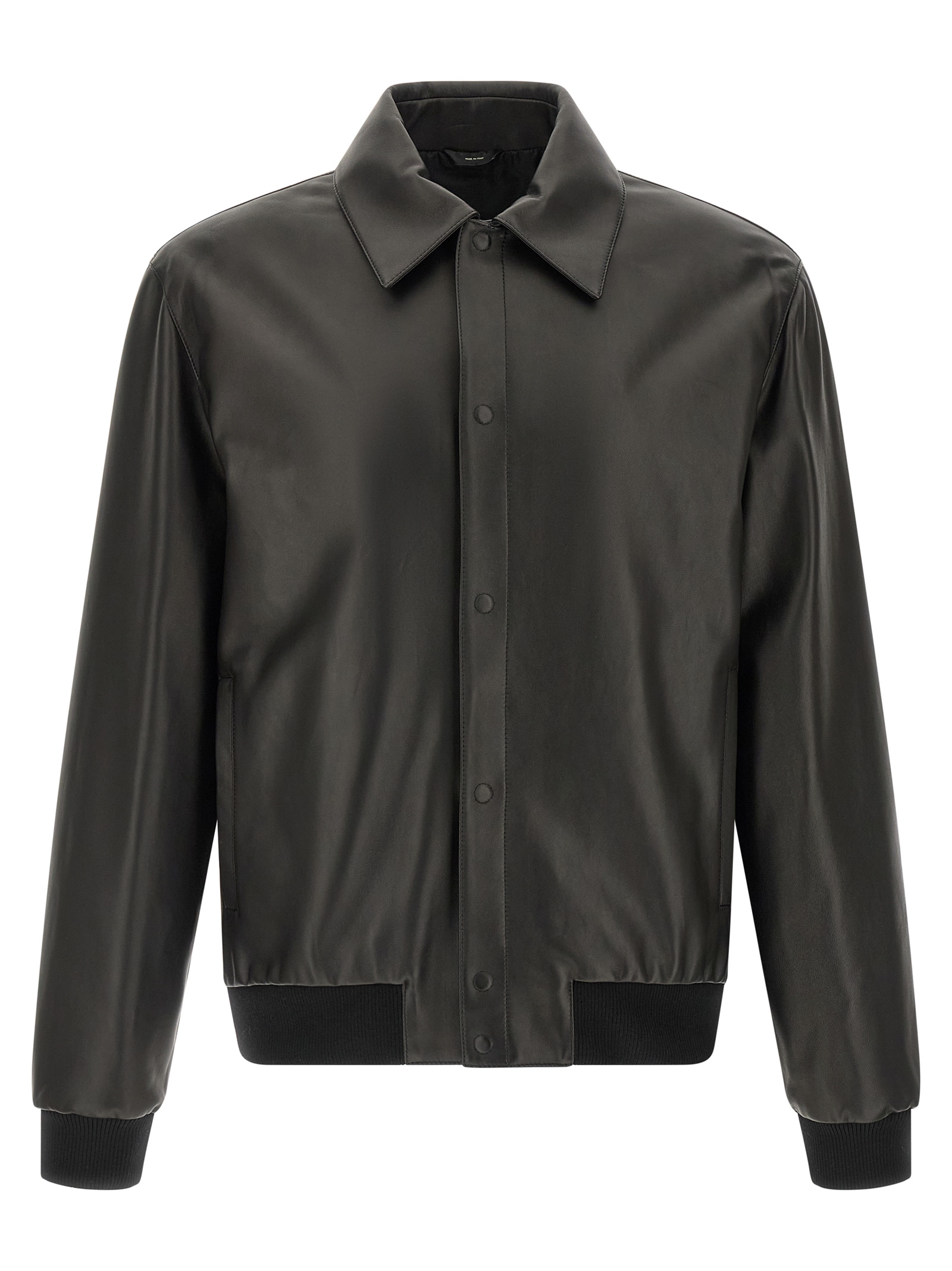 Leather blouson