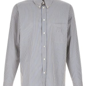 Striped button-down shirt