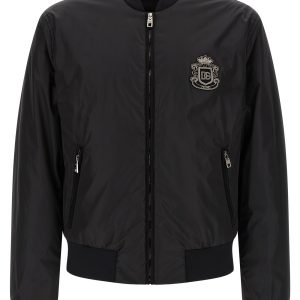 'DG' patch bomber jacket