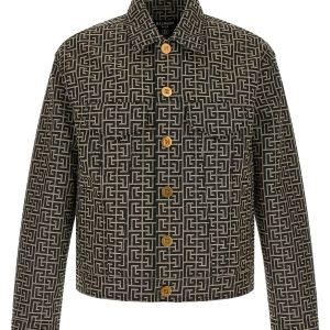 Jacquard monogram jacket