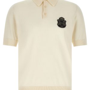 'DG' patch polo shirt