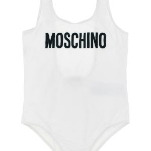 Logo lettering one-piece swimsuit