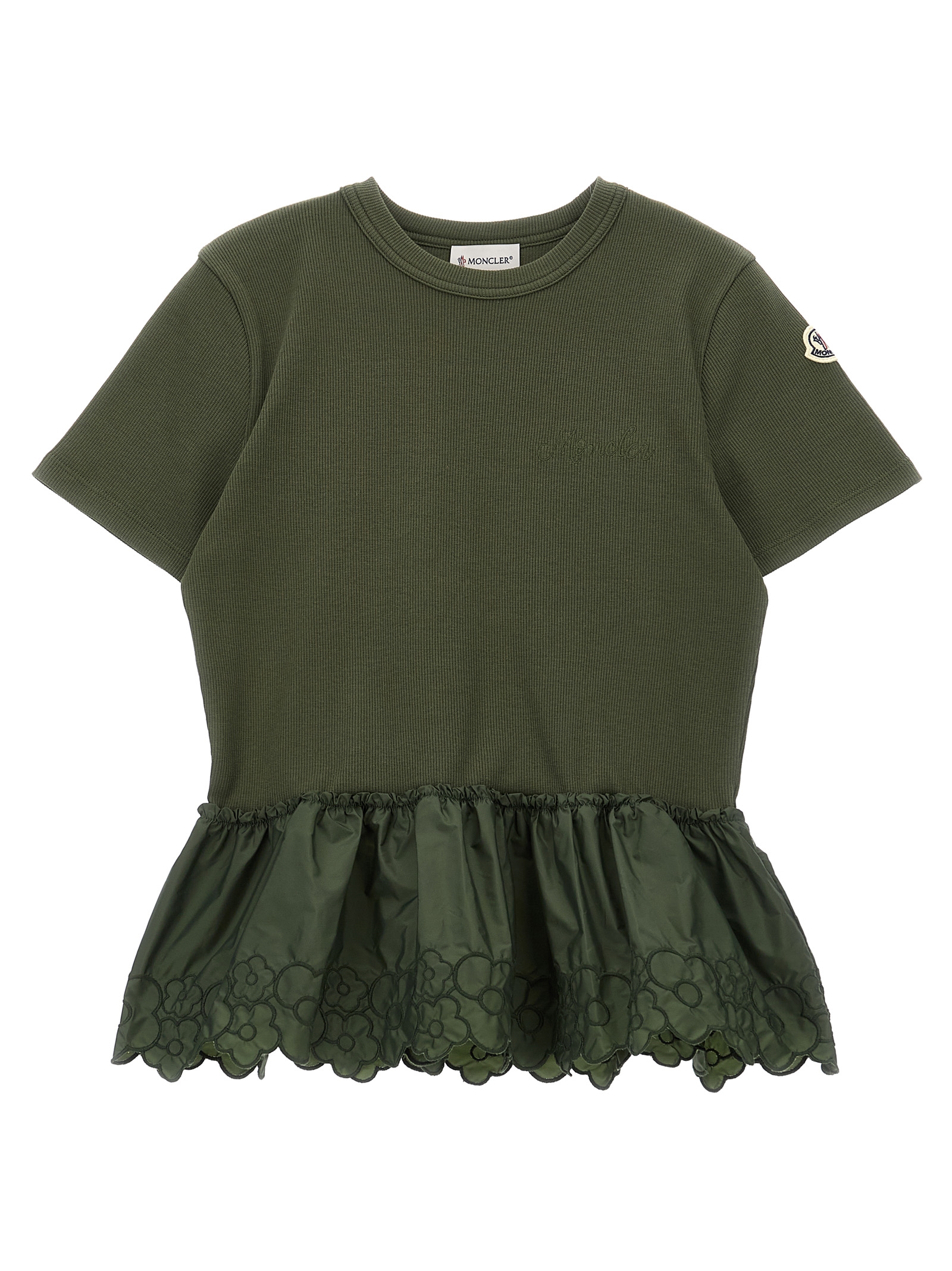 Floral embroidery t-shirt