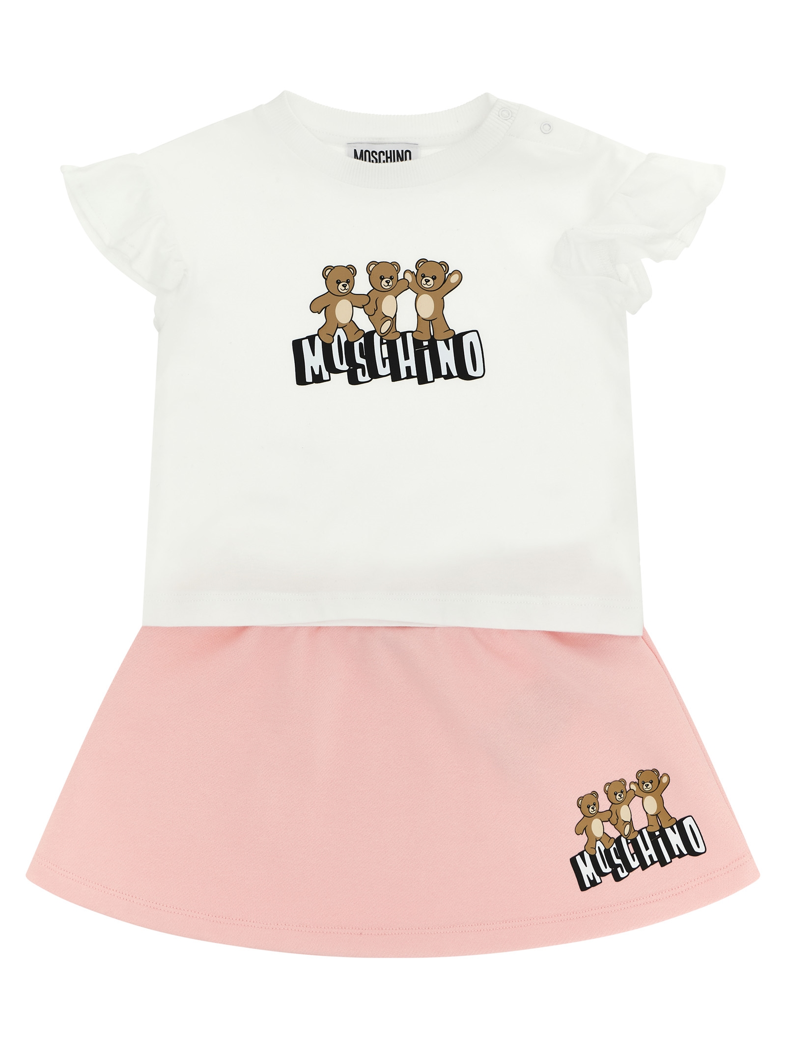 'Moschino Teddy Bear' t-shirt + skirt set