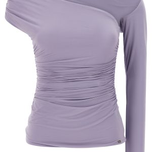 Asymmetrical neckline top