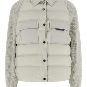 'Shiny Flap Detail' down jacket