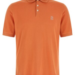 Logo piqué polo shirt