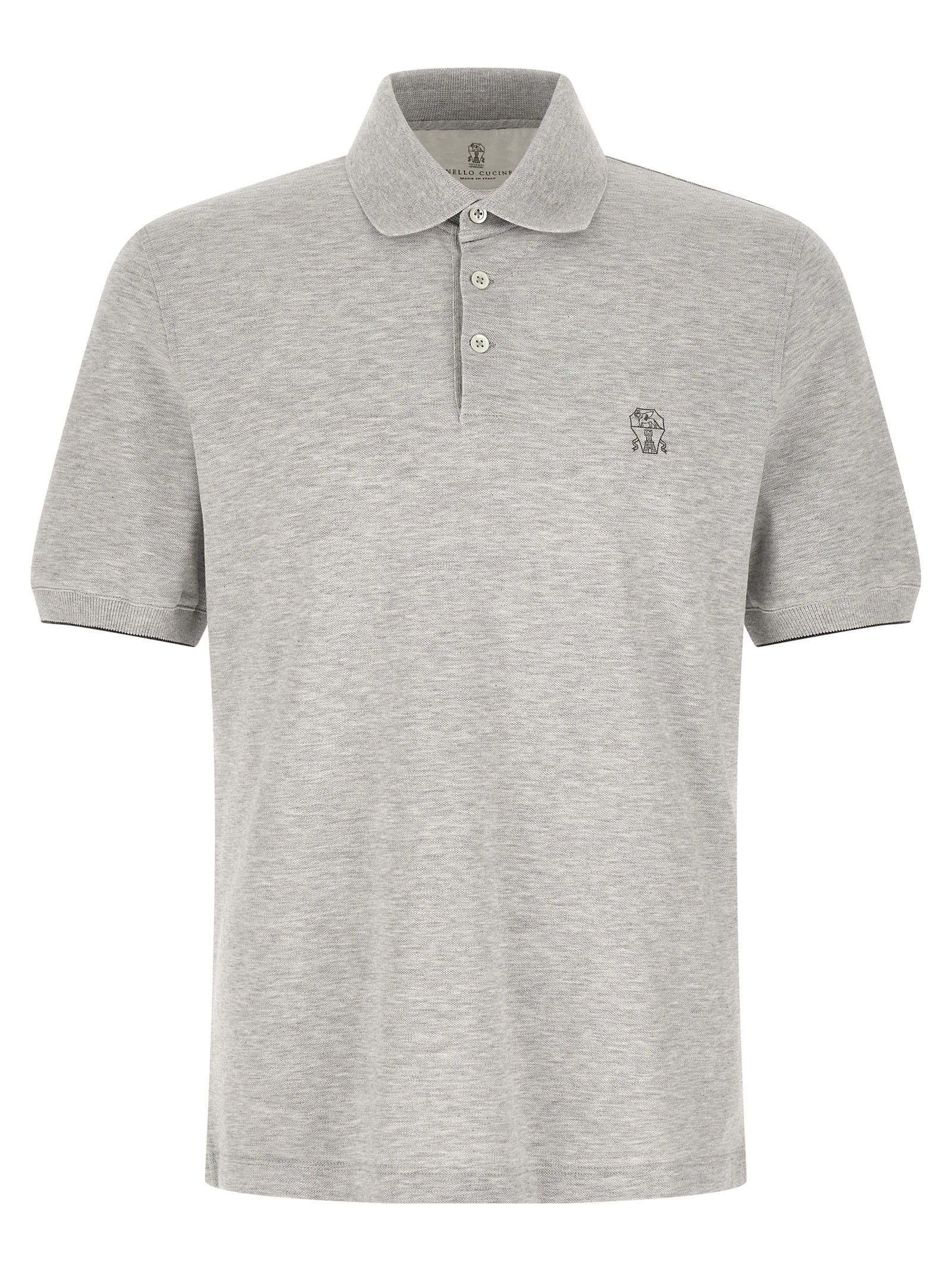 Logo piqué polo shirt