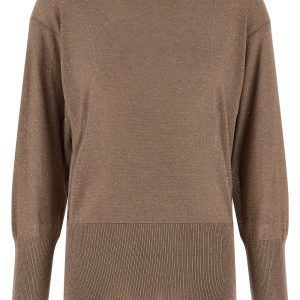 Lamé and sequin yarn sweater