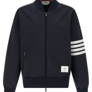 Tech viscose bomber jacket