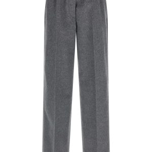 Velour wool pants