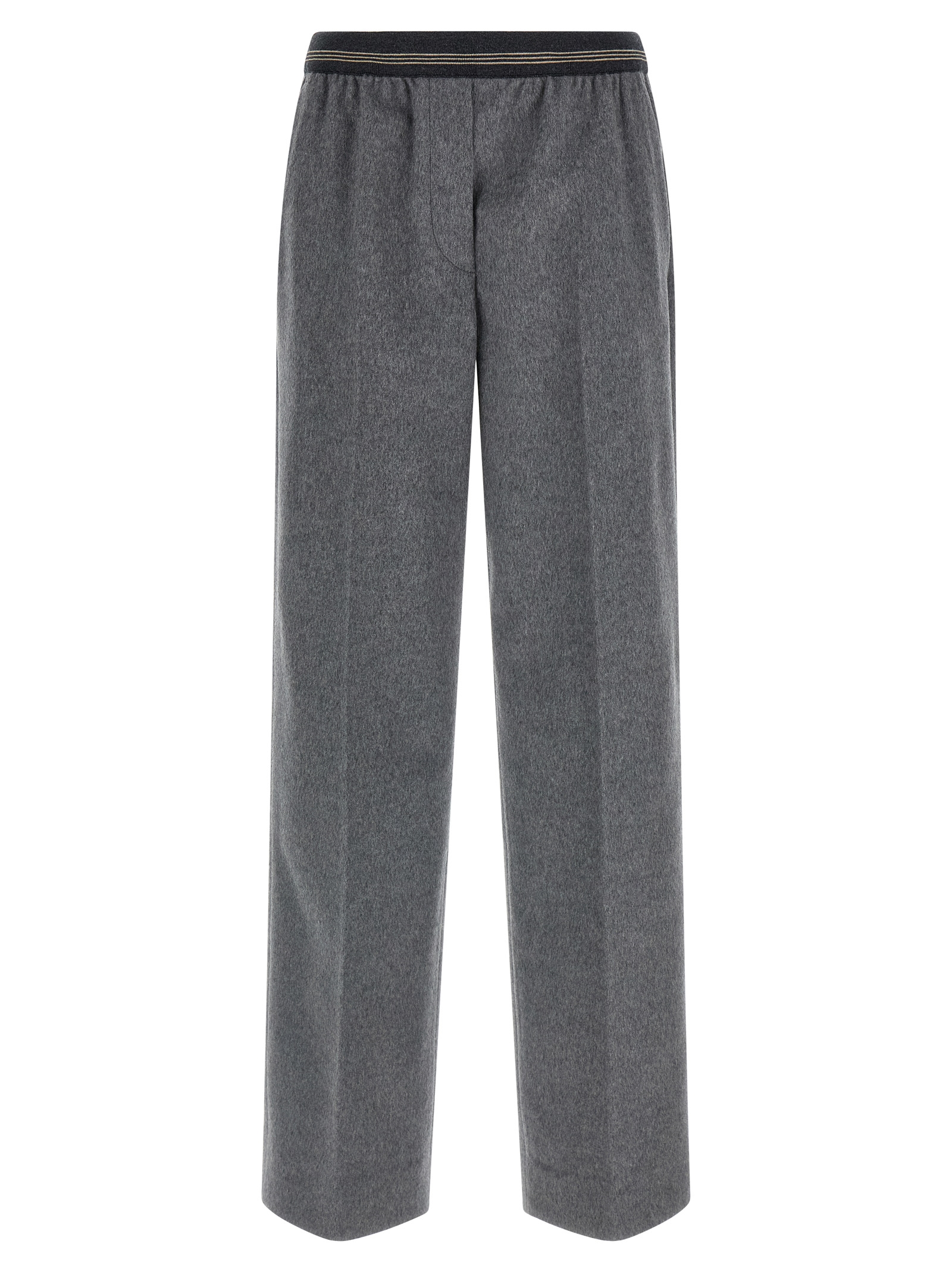 Velour wool pants