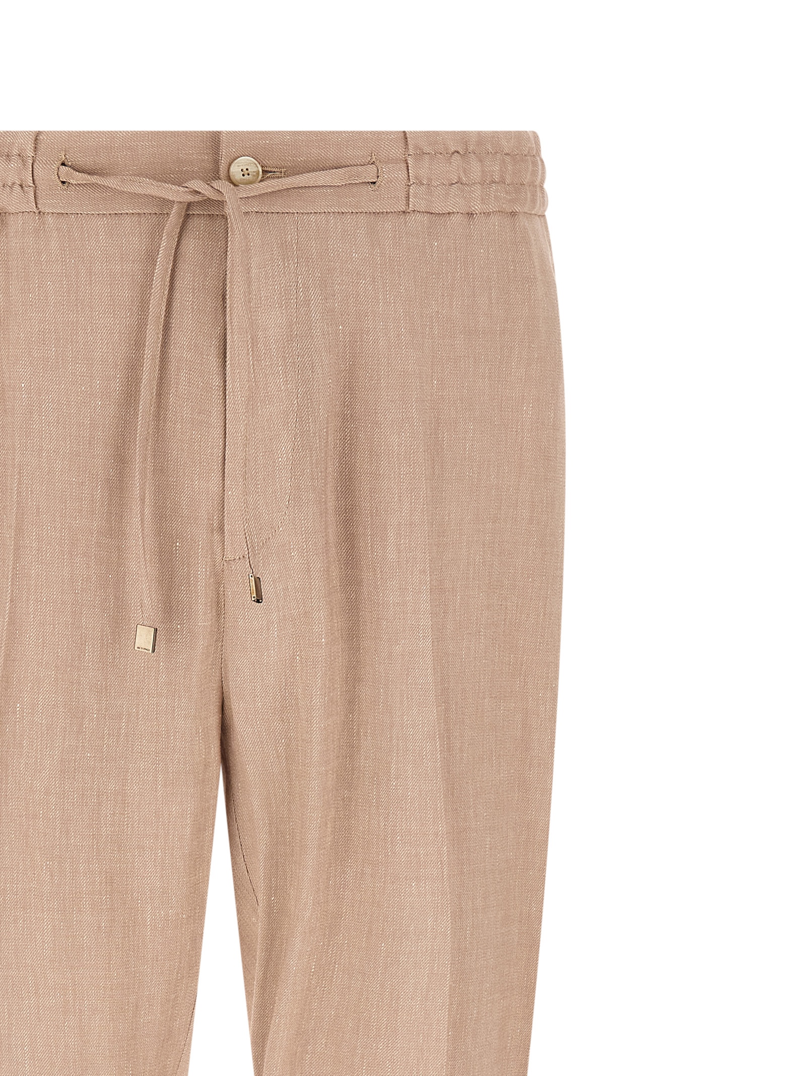 Flamed linen joggers - immagine 3