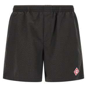 Jacquard logo swimsuit