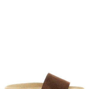 Suede slides