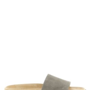 Suede slides