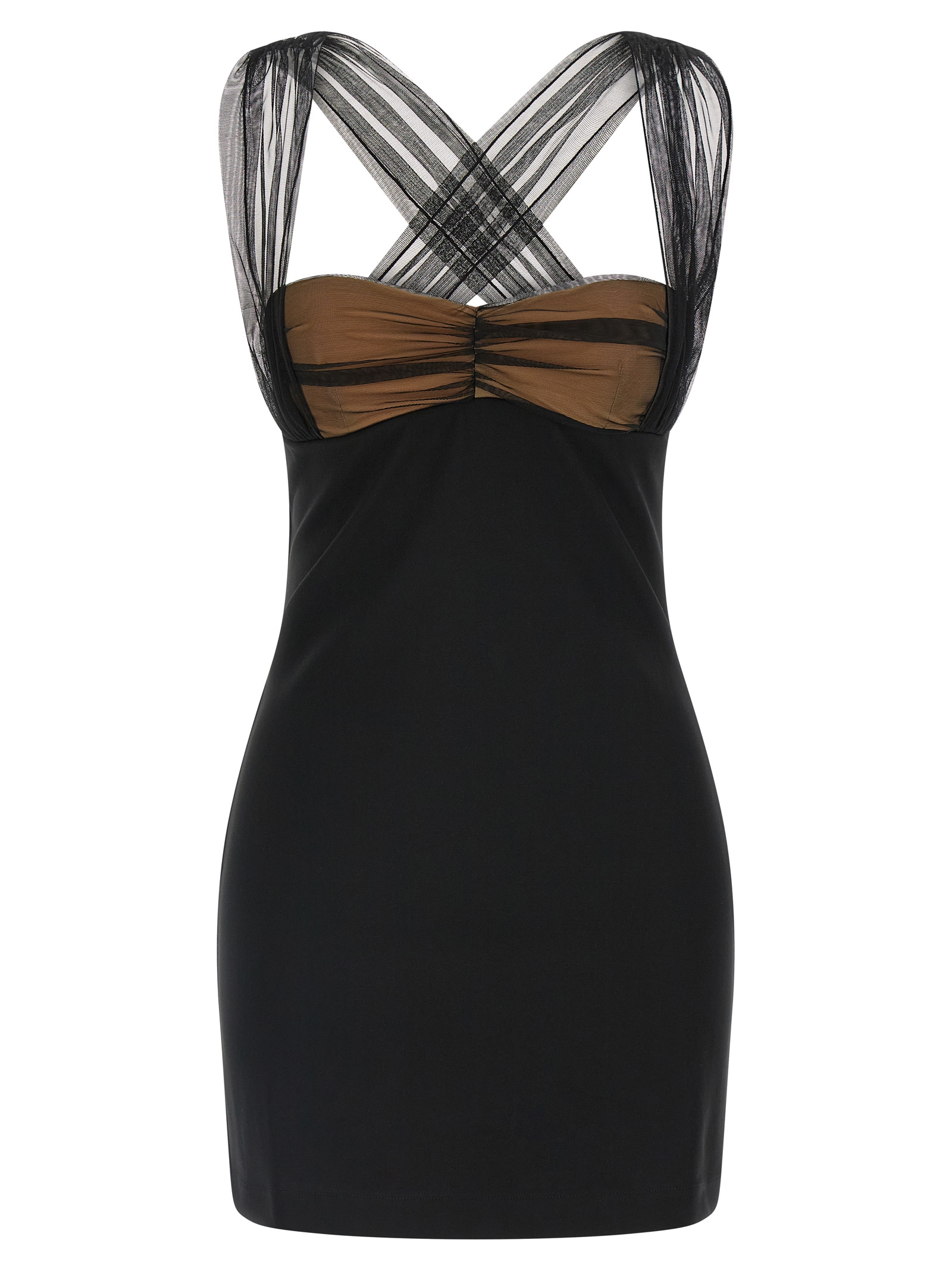 'Draped Padded Cup Mini' dress