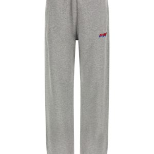 Logo embroidery joggers