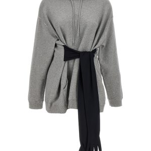 Hoodie dress with gloves