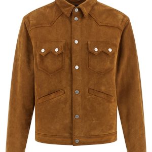 'Suede Boxy Shirt' jacket