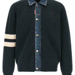 'Denim Mix D2' cardigan