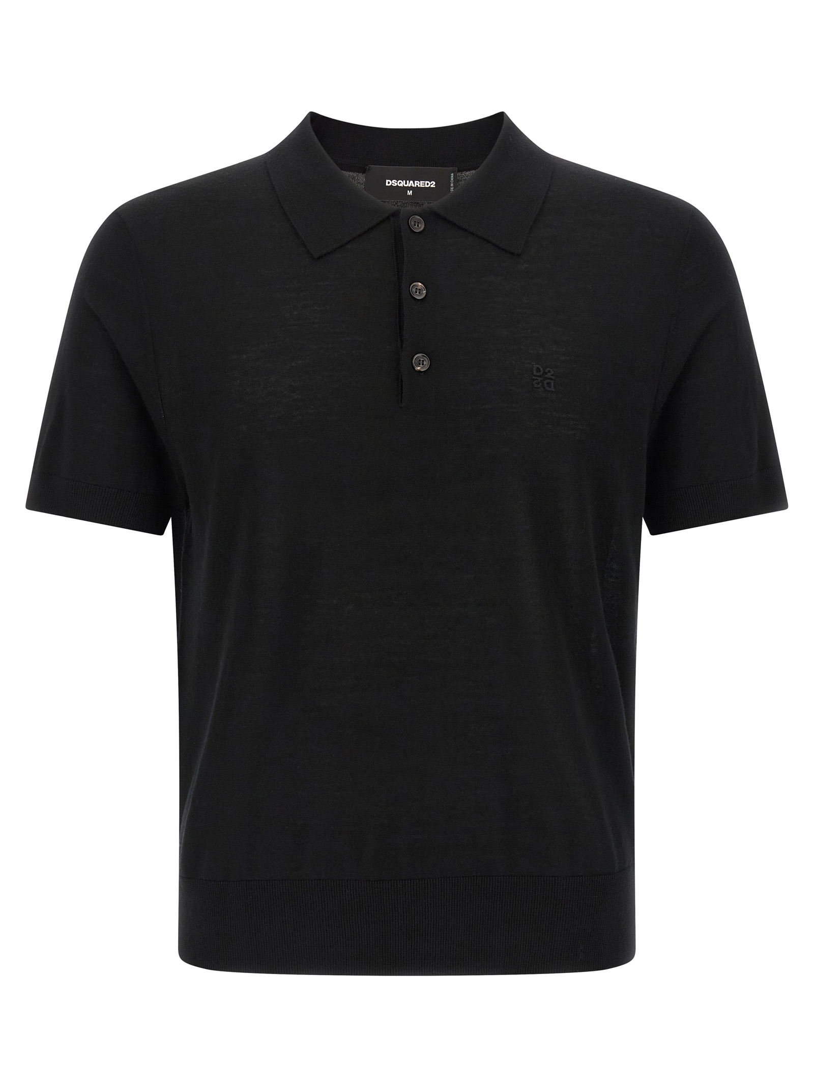 Wool polo shirt