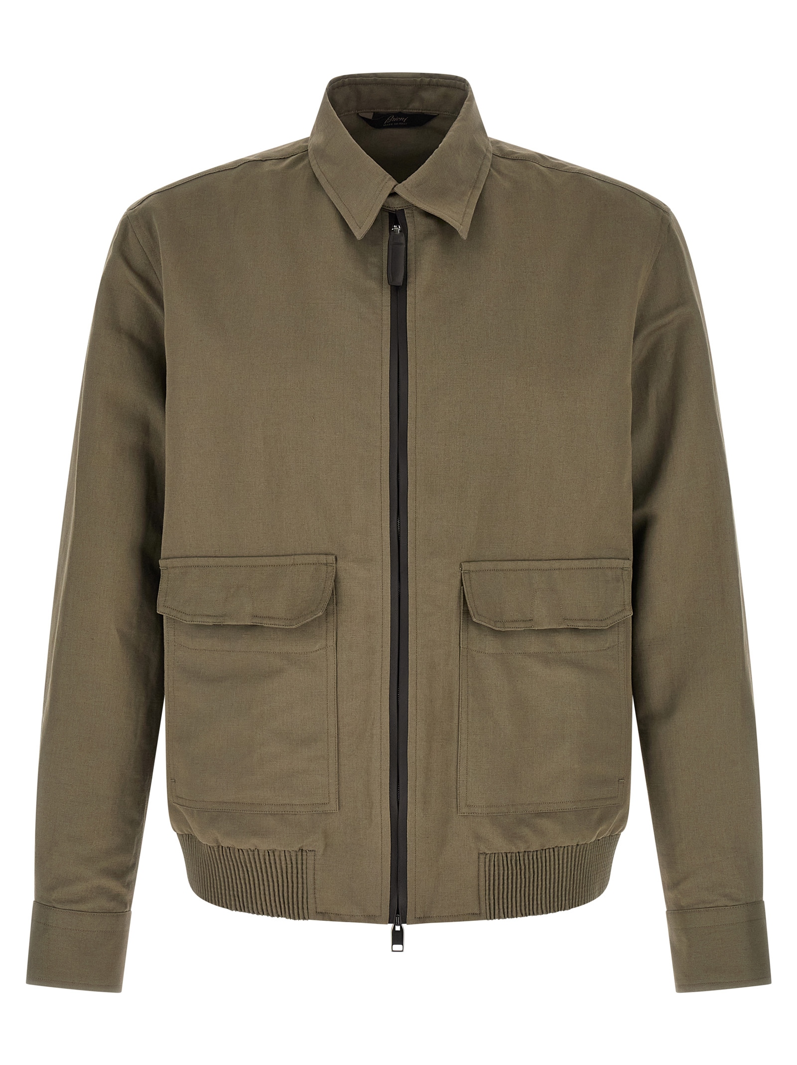 Linen cotton blouson