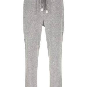Piqué cotton joggers