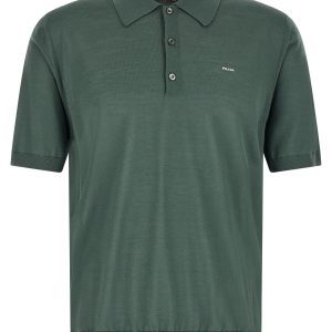 Superfine wool polo shirt