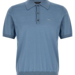 Superfine wool polo shirt
