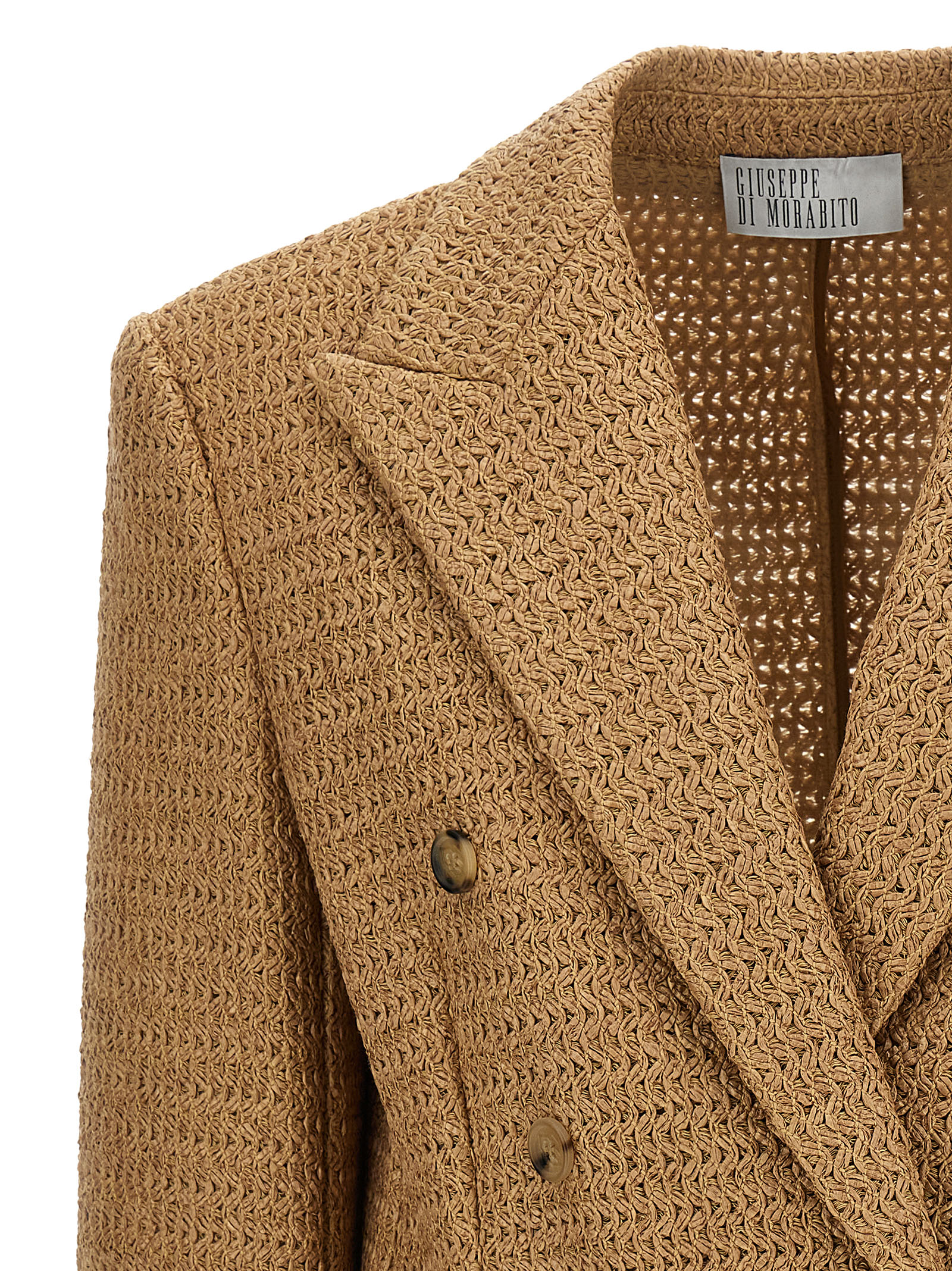 Braided raffia blazer - immagine 3