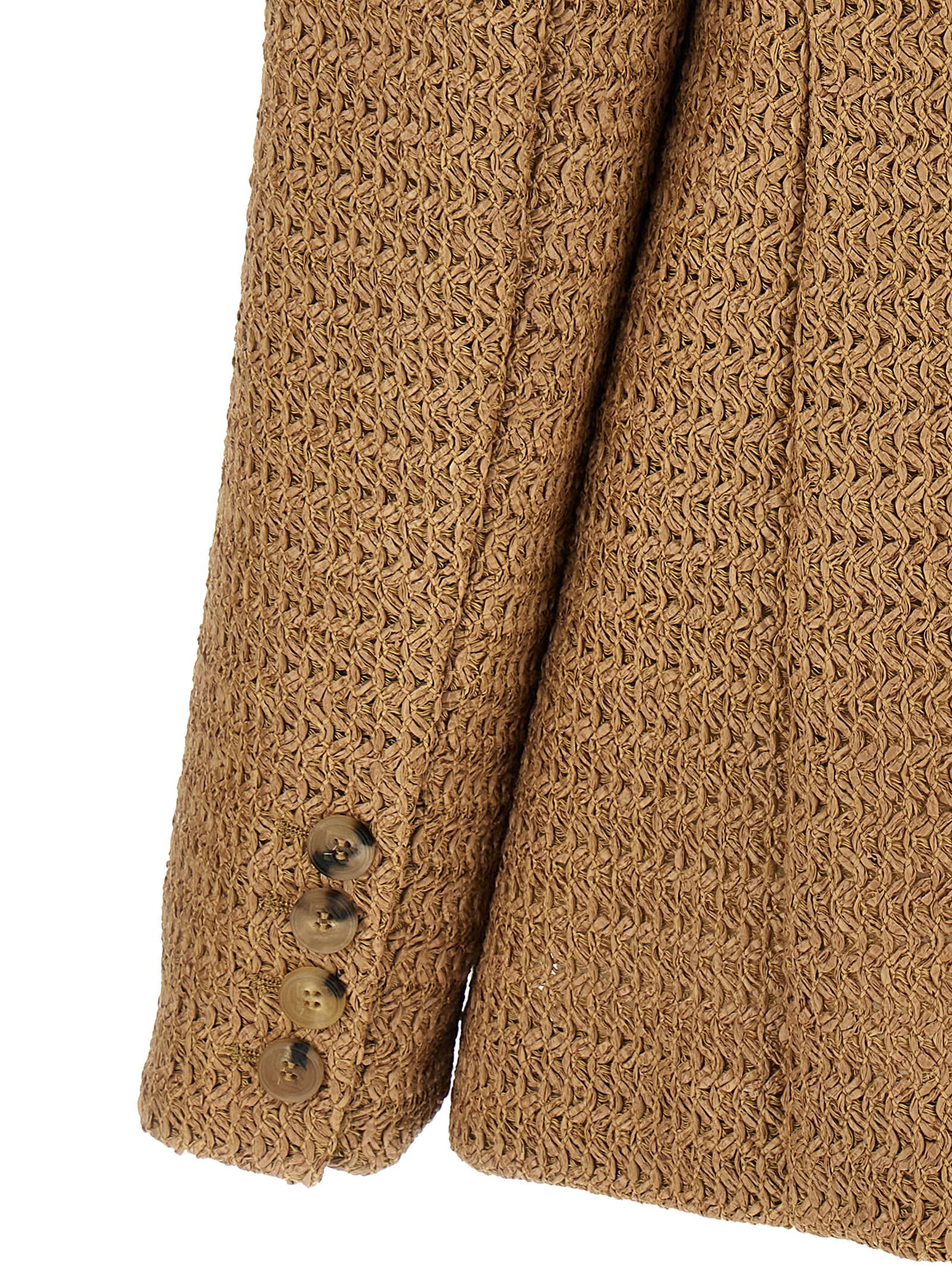 Braided raffia blazer - immagine 4