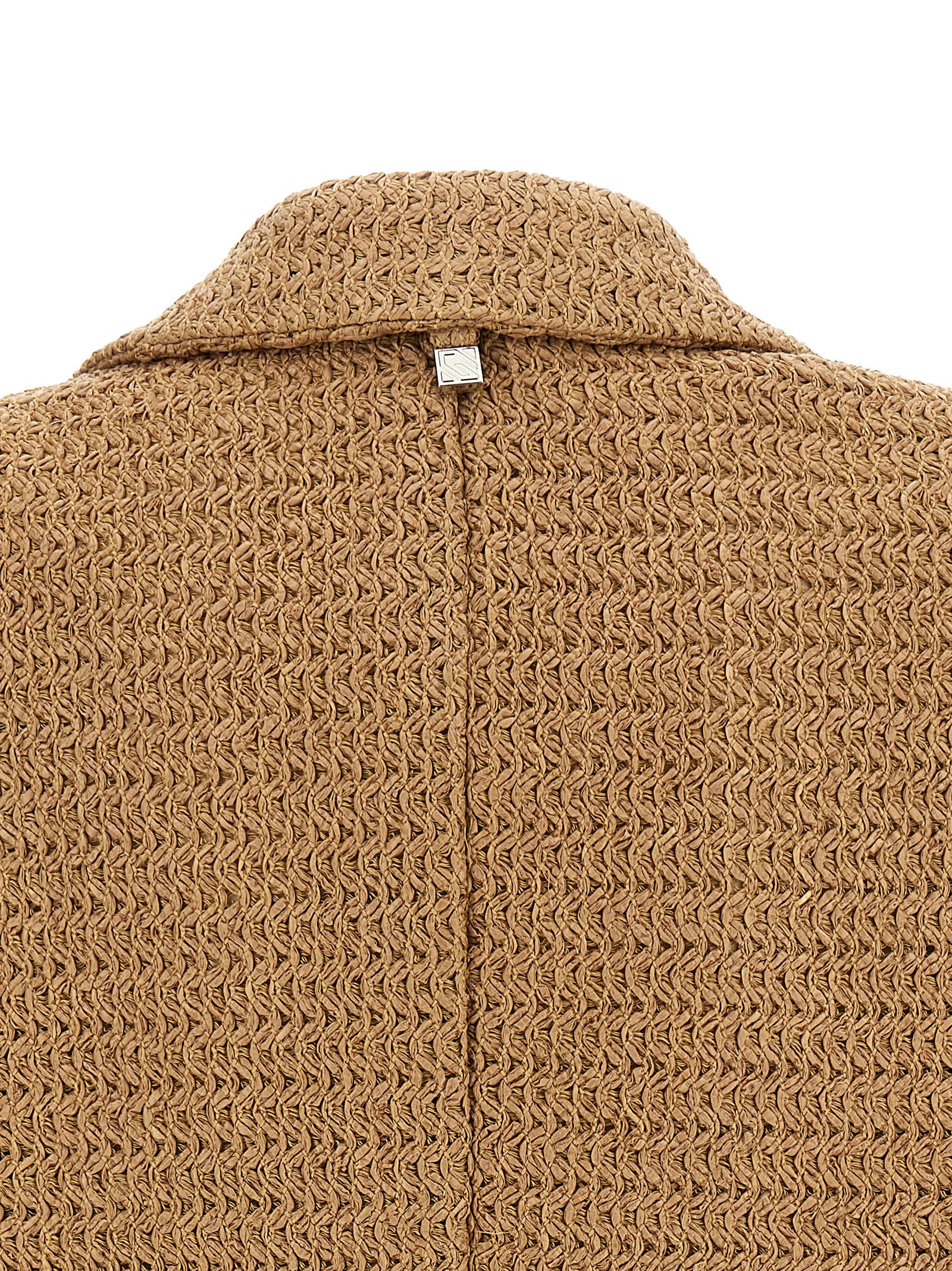 Braided raffia blazer - immagine 5