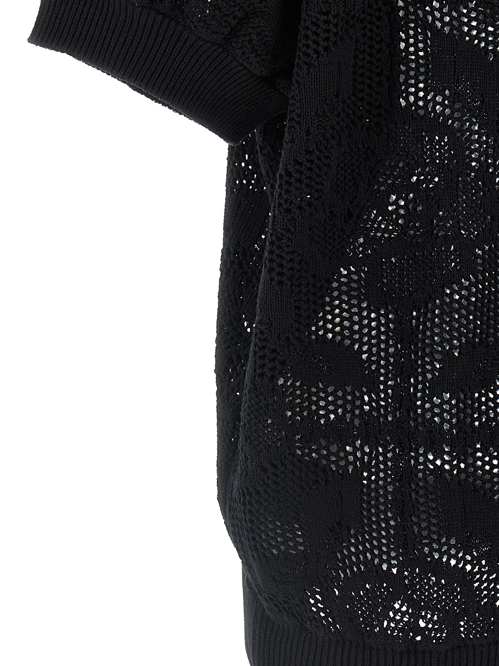 Openwork cotton sweater - immagine 4