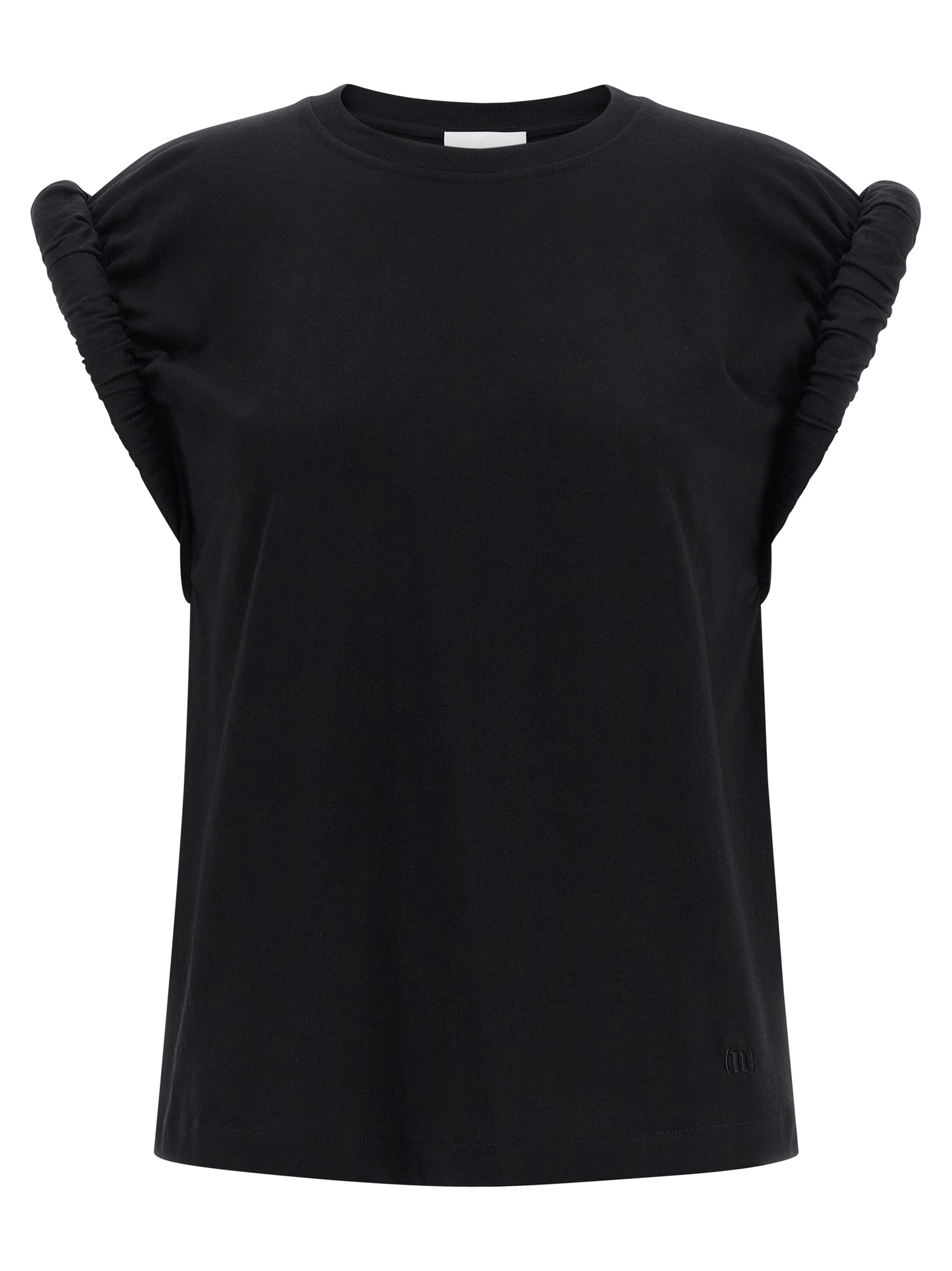 Curled sleeve t-shirt