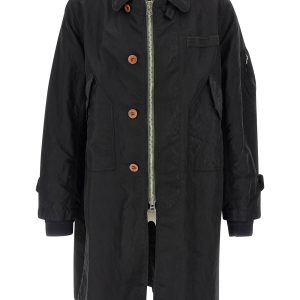 Crumpled effect coat