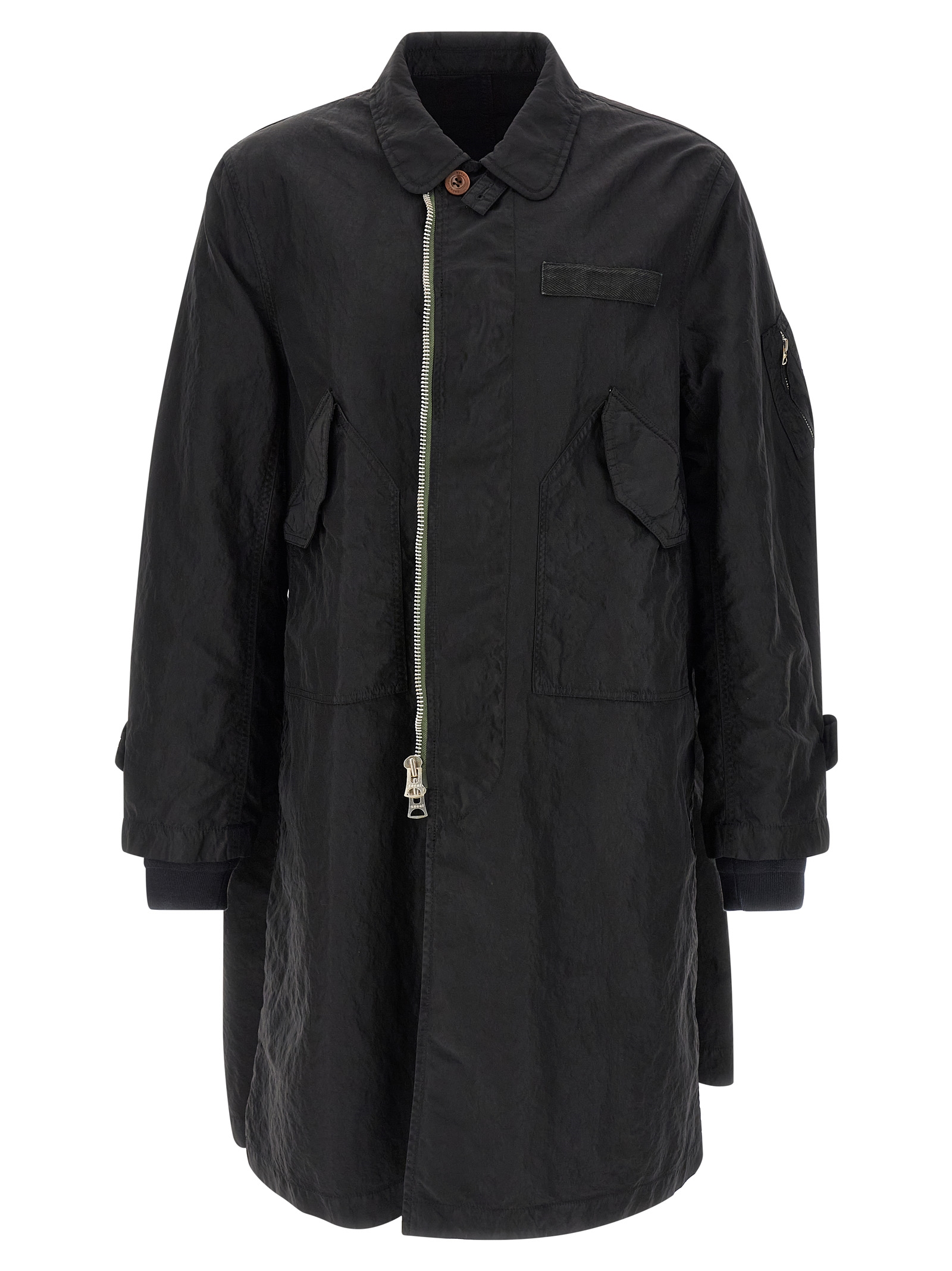 Crumpled effect coat - immagine 2