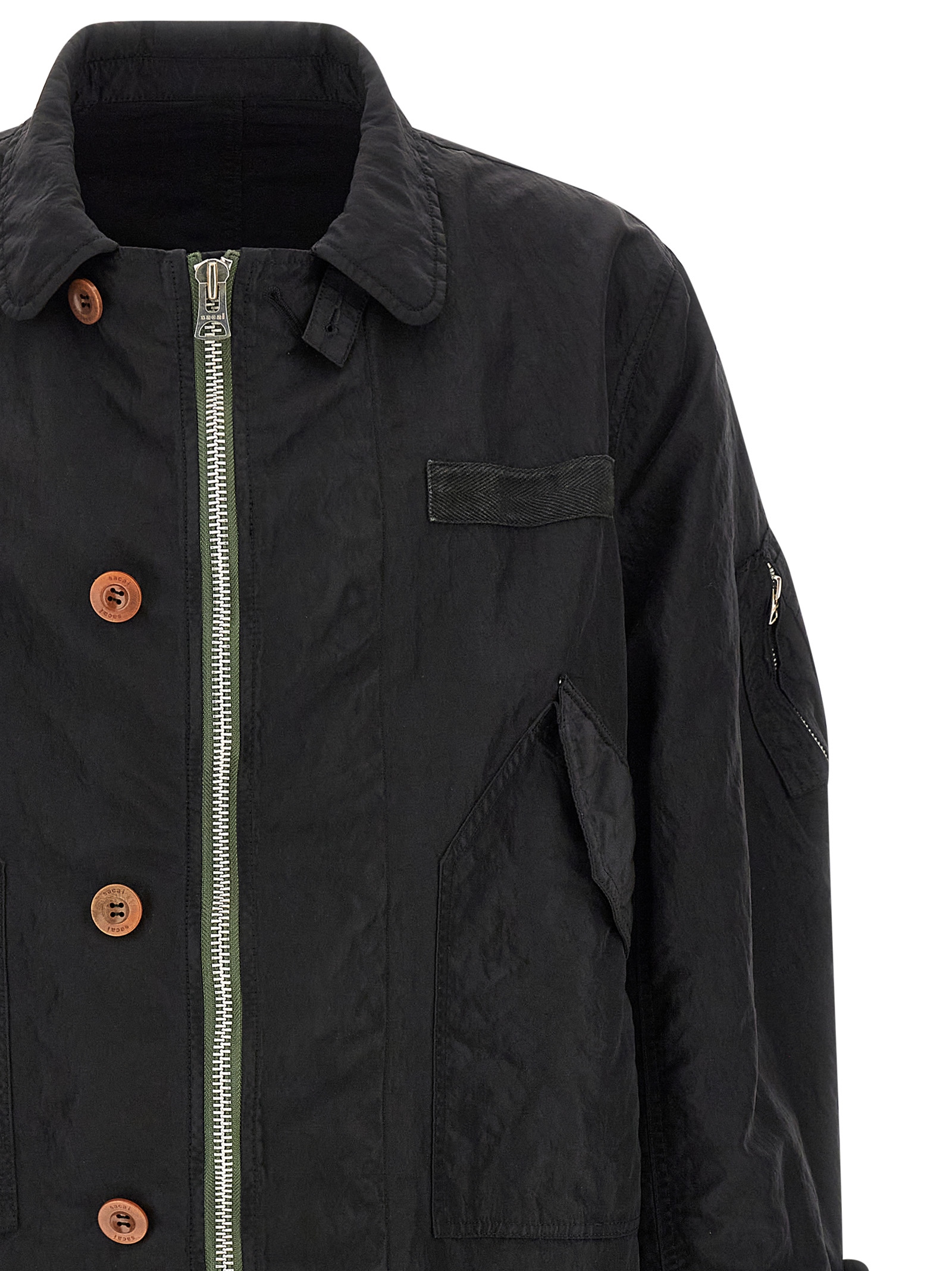 Crumpled effect coat - immagine 4