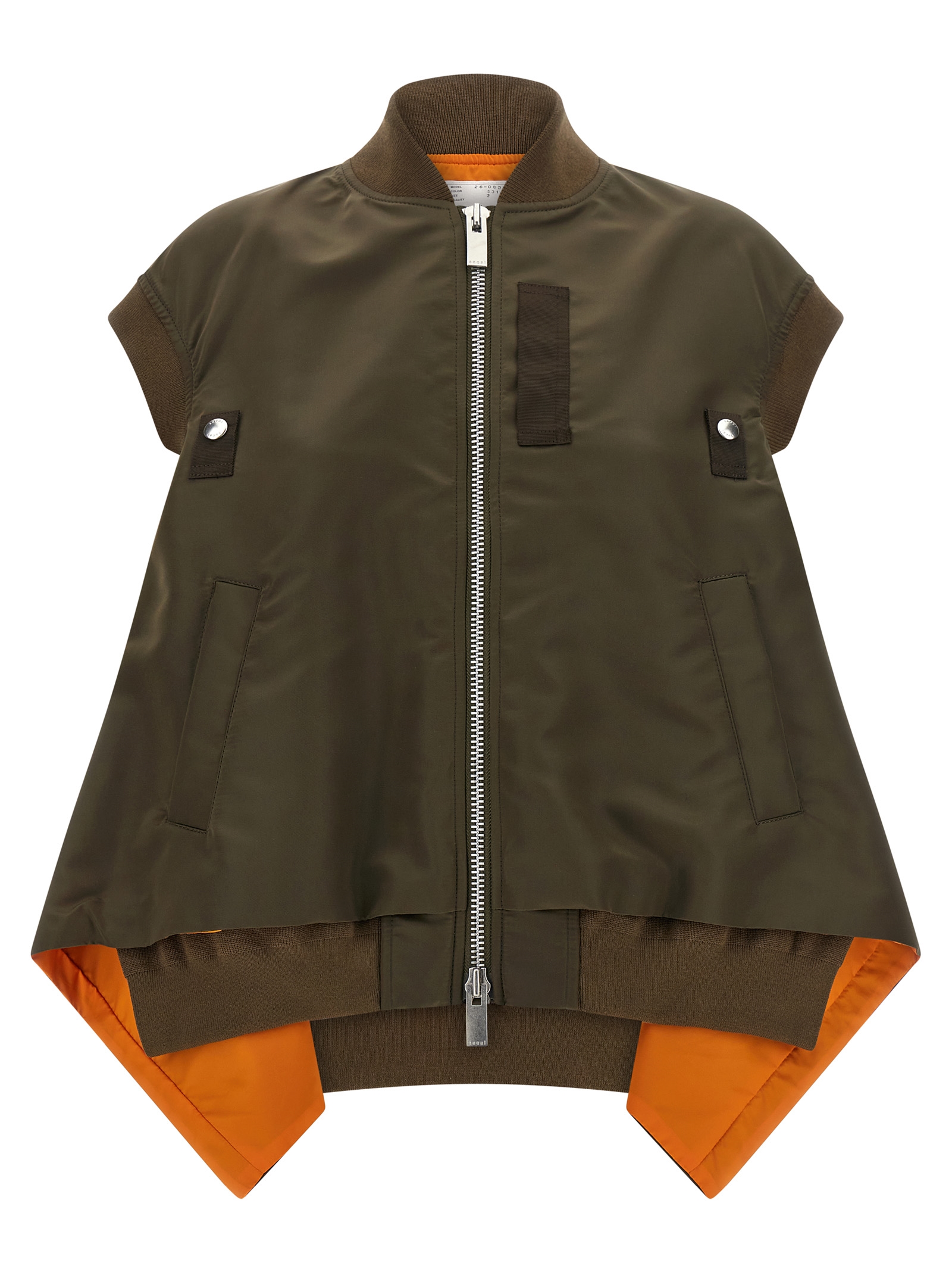 Asymmetrical hem vest