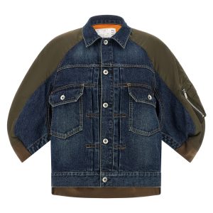 Hybrid bomber jacket