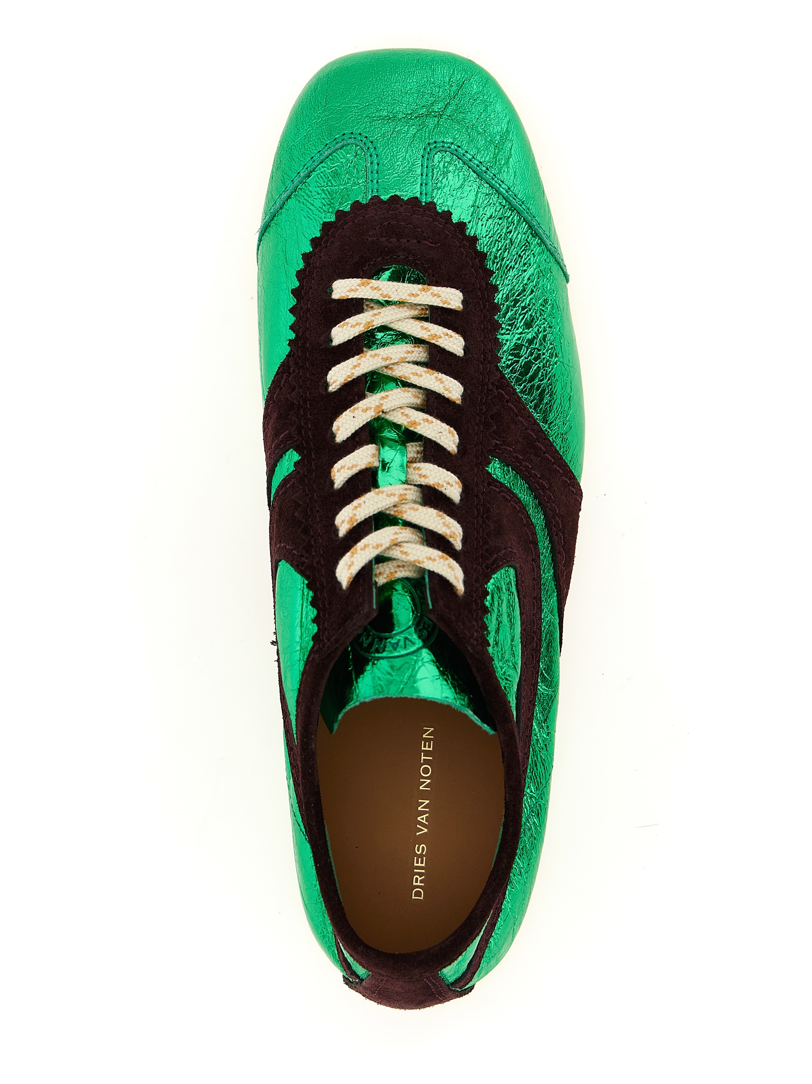 Laminated leather sneakers - immagine 4