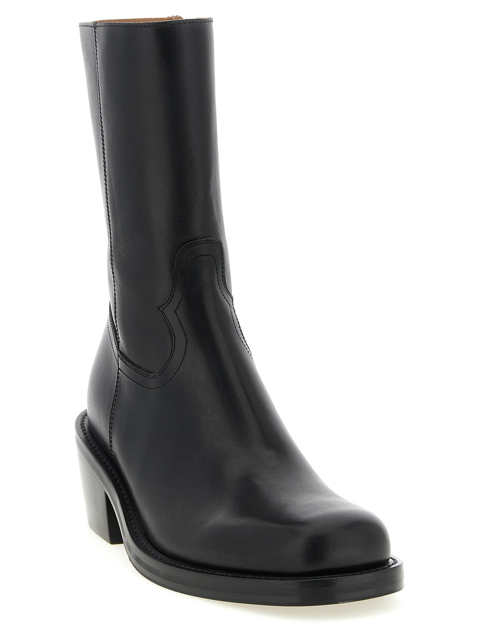 Leather ankle boots - immagine 2