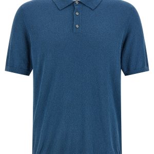 Spongy effect polo shirt