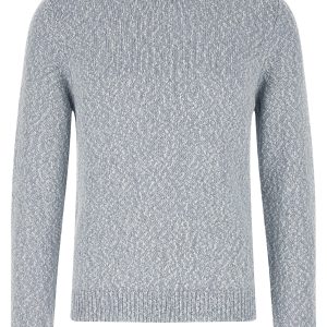 Two-tone yarn sweater