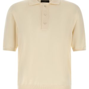 Cotton knit polo shirt