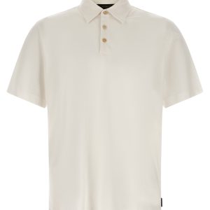 Cotton silk polo shirt